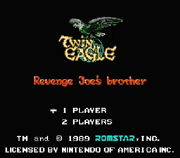 Twin Eagle (Japan) screen shot title